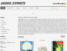 Tablet Screenshot of anshulexports.com